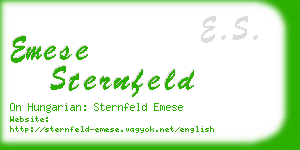 emese sternfeld business card